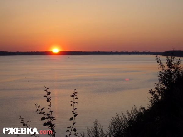 Закат на Волге.
